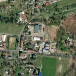 Satellite imagery of T.V.I.N. Doors [Karlovy Vary-Rosnice] factory chimney, CZ