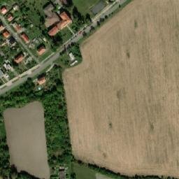 Satellite imagery of [Dymokury] church t., CZ
