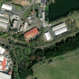 Satellite imagery of T.V.I.N. Doors [Karlovy Vary-Rosnice] factory chimney, CZ