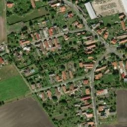Satellite imagery of [Dymokury] church t., CZ