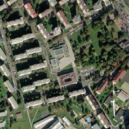 Satellite imagery of [Chodov-Dolní Chodov] evangelic church t., CZ