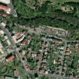Satellite imagery of T.V.I.N. Doors [Karlovy Vary-Rosnice] factory chimney, CZ