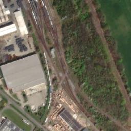 Satellite imagery of [Kralupy nad Vltavou] veneer factory chimney, CZ