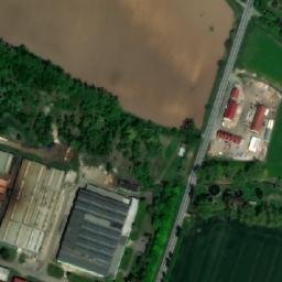 Satellite imagery of ČKD [Hradec Králové-Plotiště] factory chimney, CZ