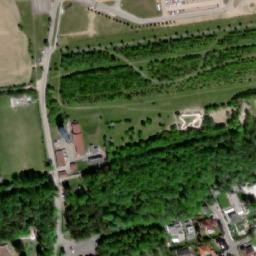 Satellite imagery of [Slaný] hospital chimney, CZ