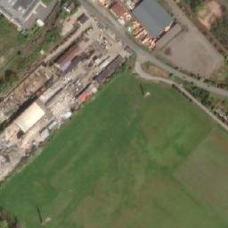 Satellite imagery of [Kralupy nad Vltavou] veneer factory chimney, CZ