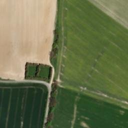 Satellite imagery of [Rusín-Matějovice] chapel sanctus t., CZ
