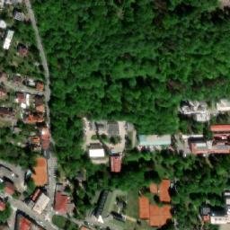 Satellite imagery of [Slaný] hospital chimney, CZ