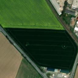 Satellite imagery of ČKD [Hradec Králové-Plotiště] factory chimney, CZ