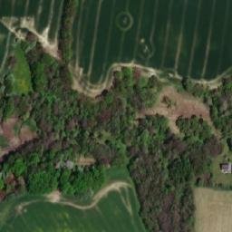 Satellite imagery of [Rusín-Matějovice] chapel sanctus t., CZ