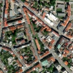 Satellite imagery of [Slaný] hospital chimney, CZ