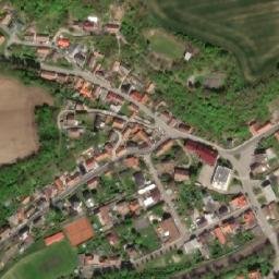 Satellite imagery of [Zvoleněves] church t., CZ