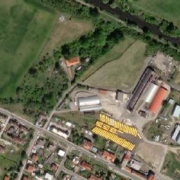 Satellite imagery of [Kostelec nad Labem] former sugar factory chimney, CZ