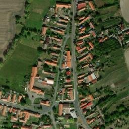 Satellite imagery of [Činěves] church t., CZ