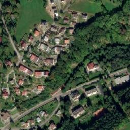 Satellite imagery of [Skuhrov nad Bělou] castle outlook t., CZ