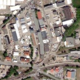 Satellite imagery of [Slaný] heatplant chimney, CZ