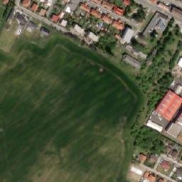 Satellite imagery of [Kostelec nad Labem] former sugar factory chimney, CZ