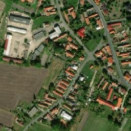 Satellite imagery of [Činěves] church t., CZ