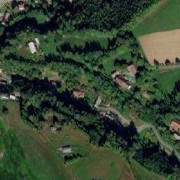 Satellite imagery of [Skuhrov nad Bělou] castle outlook t., CZ