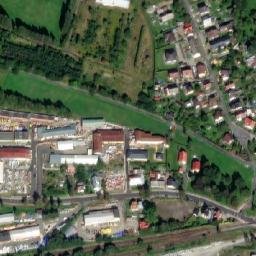Satellite imagery of Vitkovicke zelezarny [Jeseník] factory chimney, CZ