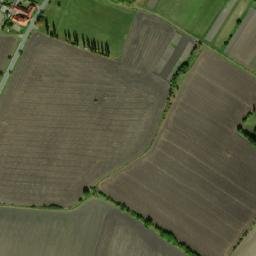 Satellite imagery of [Činěves] church t., CZ