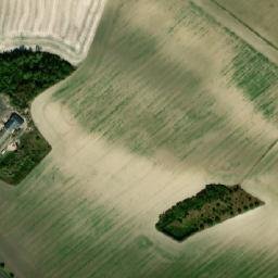 Satellite imagery of [Činěves] church t., CZ