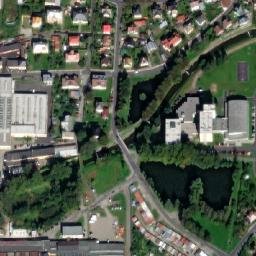 Satellite imagery of Vitkovicke zelezarny [Jeseník] factory chimney, CZ