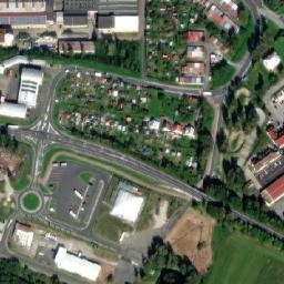 Satellite imagery of Vitkovicke zelezarny [Jeseník] factory chimney, CZ