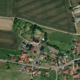 Satellite imagery of [Měník u Nového Bydžova] Church sanctus t., CZ