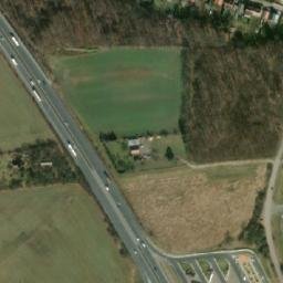 Satellite imagery of [Panenské Břežany] church sanctus t., CZ