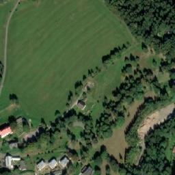 Satellite imagery of [Říčky v Orlických horách] church t., CZ