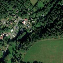 Satellite imagery of [Říčky v Orlických horách] church t., CZ
