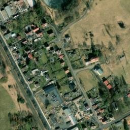 Satellite imagery of [Aš-Mokřiny] evang. church t., CZ