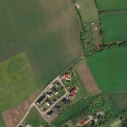 Satellite imagery of [Holubice v Čechách] church t., CZ