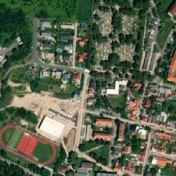 Satellite imagery of [Lysá nad Labem] church t., CZ