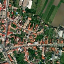 Satellite imagery of [Lysá nad Labem] church t., CZ