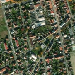 Satellite imagery of [Městec Králové] town hall t., CZ