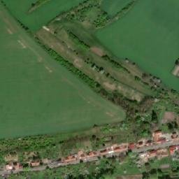 Satellite imagery of [Zákolany] enemy sugar factory chimney, CZ