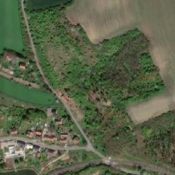 Satellite imagery of [Zákolany] enemy sugar factory chimney, CZ