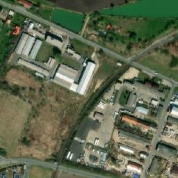Satellite imagery of [Lysá nad Labem] factory chimney, CZ