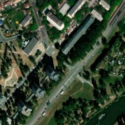 Satellite imagery of [Hradec Králové-Nový Hradec Králové] hospital chimney, CZ