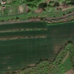 Satellite imagery of [Zákolany] enemy sugar factory chimney, CZ