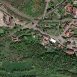 Satellite imagery of [Zákolany] enemy sugar factory chimney, CZ