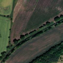 Satellite imagery of [Mlékosrby] church t., CZ