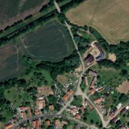 Satellite imagery of [Mlékosrby] church t., CZ