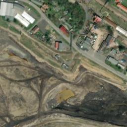 Satellite imagery of [Svatava] factory chimney, CZ