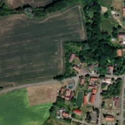Satellite imagery of [Mlékosrby] church t., CZ