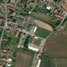 Satellite imagery of [Mlékosrby] church t., CZ