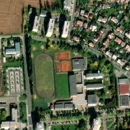 Satellite imagery of [Nymburk] heating plant chimney, CZ