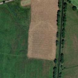 Satellite imagery of [Mlékosrby] church t., CZ